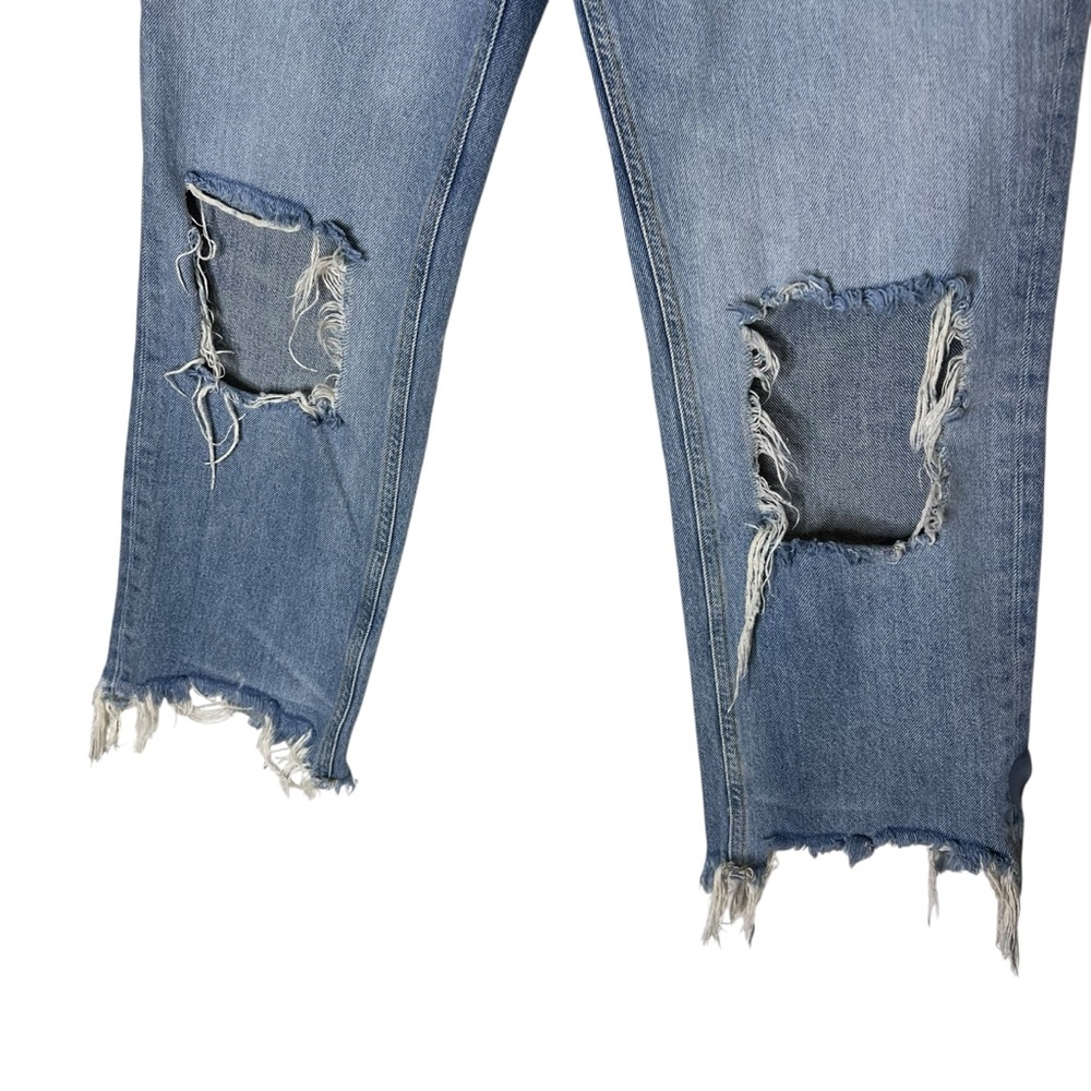 Free People Maggie mid-rise straight-leg distressed Jeans Size 27 - Picture 4 of 10